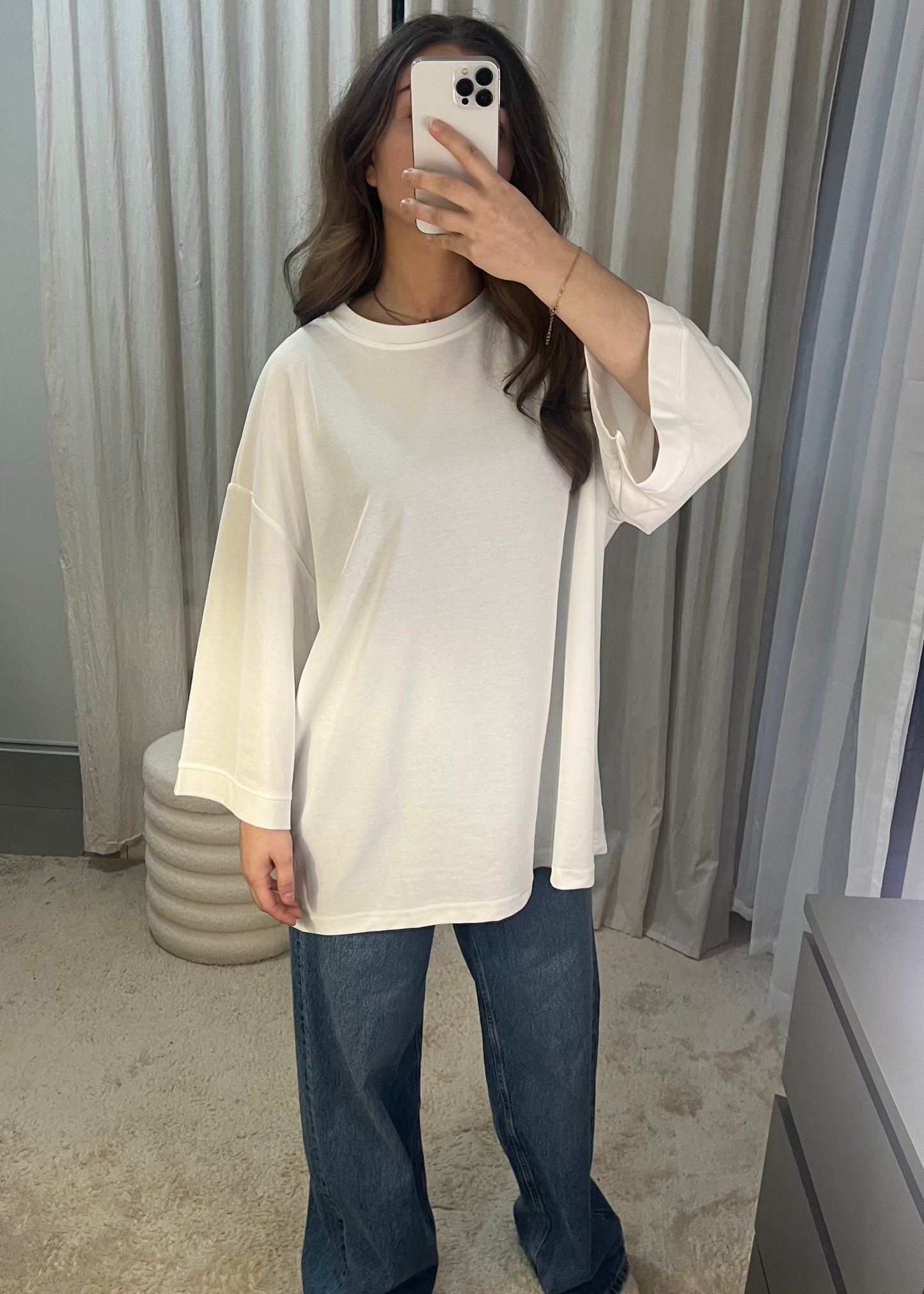 Tee-shirt manche longue oversize Neya